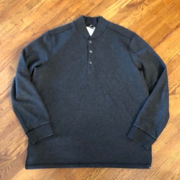 Eddie Bauer Sherpa fleece lined Henley - Picture 1 of 4